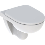 Geberit 280 Basic pack WC suspendu avec WC suspendu évacuation profonde sans bride 36x53cm avec abattant de WC à fermeture douce blanc SW398971