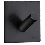 Smedbo Beslagsboden Porte-serviettes - 4.5x4.5x3.2cm - autocollant - Acier inoxydable Noir mat SW11014