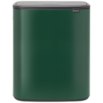 Brabantia Bo Touch Bin Poubelle - 2x30 litres - 2 seau intérieur en plastiques - pine green SW1117298