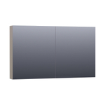 BRAUER Dual Spiegelkast - 120x70x15cm - 2 links- rechtsdraaiende spiegeldeur - MDF - mat taupe SW371762