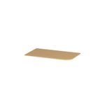 INK Concept R Wastafelblad - 80x45x1.7cm - tbv onderkast afgerond rechts - Fineer - Light veneer SW1406186