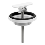 Clou Flush bouchon de vidage et raccord de siphon blanc mat SW445745
