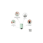 Brabantia NewIcon Poubelle à pédale - 3 litres - seau intérieur en plastique - jade green SW1026503