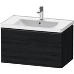 Duravit D-Neo wastafelonderkast 78.4x44x45.2cm 1 lade met softclose Eiken (zwart) Mat SW640811