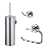Haceka Kosmos Ensemble WC - 3 pièces - Chrome SW1177005
