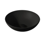 By Goof Waskom - opbouw - 38.5x13.8x38.5cm - Solid surface - Rond - Mat Zwart SW1177021