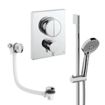Crosswater MPRO Push Shower Set - 4 Chrome - 200mm - chroom SW1472717