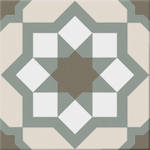 Cifre Ceramica Hidra carrelage mural et de sol - 20x20cm - 8.6mm - Carré - Hidra Capri Chaud SW679849