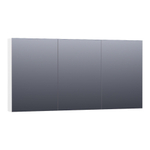 BRAUER Impress armoire de toilette - 140x70x15cm - sans éclairage - avec 3 portes miroir double face - blanc mat SW392990