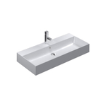Thebalux Type Cube vasque 101x46x12cm 1 trou de robinet avec vasque rectangulaire céramique blanc mat SW766502