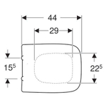 Geberit Renova abattant de WC topfix softclose et amovible blanc SW422282