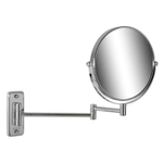 Geesa Mirror miroir grossissant – rond Ø 20 cm – grossissement 3x, à 2 bras – Chrome 0650383