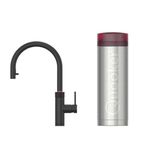 Quooker Flex Round kokendwaterkraan - draaibare & uittrekbare uitloop - PRO3 reservoir - kokend water - zwart SW299642
