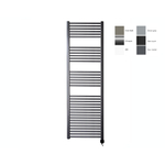 Sanicare electrische design radiator 172 x 60 cm. Gun metal met thermostaat zwart (rechtsonder) SW1000710