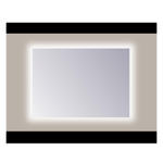 Sanicare Q-mirrors spiegel zonder omlijsting / PP geslepen 100 cm rondom Ambiance warm white leds SW278859
