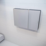 Mondiaz CUBB Armoire de toilette avec miroir - 100x70cm - 2 portes - Dark Brown (Brun) SW410054