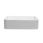 Crosswater Basin Wastafel - opbouw - 40x10x40cm - vierkant - wit SW670209