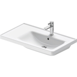 Duravit D-neo Wastafel - met waskom rechts - met kraangat - met overloop - 80x48cm - met wondergliss - wit SW640466