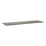 BRAUER Vulcanic Plan vasque - 200x46x2cm - sans trou de robinet - pierre naturelle - basalte anthracite SW24907