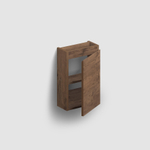 Clou InBe Meuble de lavabo pour toilettes - 36x55x18cm - droite - chêne foncé SW1209482