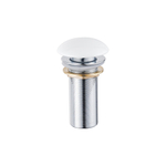 QeramiQ Dely Bonde clic clac prolongée - céramique - brillant blanc SW1233530