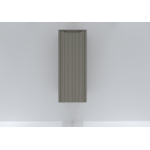 H&R Badmeubelen Juice Halfhoge kast - 40x35x100cm - met ronde hoeken - 3D-front - 1 deur - linksdraaiend - beige mat SW911153