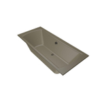 Xens Robijn baignoire encastrée 180x80cm capacité 200l avec vidange tapis d'argile SW378314