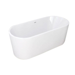 Wiesbaden Libero Baignoire îlot - 178 x 80 cm - acrylique brillant blanc avec vidage blanc brillant SW10443