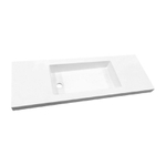 Best design slim lavabo pour meuble de 100 cm de profondeur 35 cm sans trou de robinetterie SW280290