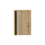 Saniclass Chaci Meuble sous-lavabo - 40x55cm - 1 porte - avec plan supérieur - chêne SW1448198