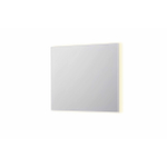 INK SP32 spiegel - 90x4x80cm rechthoek in stalen kader incl indir LED - verwarming - color changing - dimbaar en schakelaar - mat wit SW955864