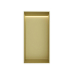 Hotbath &MORE Inbouwbox of inbouwnis - 30x15x10 - frameless + LED - Geborsteld messing PVD SW1246524