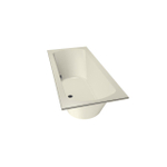 Xenz Lagoon Duobad - 170x75x53 - afvoer Midden - acryl - pergamon SW102939
