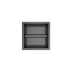 Hotbath &MORE Porte-rouleau de papier toilette encastré 16x16x13cm PVD gunmetal brossé SW1245656