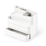 Umbra Glam Organisateur de salle de bains 26x18x25cm Polyester Blanc/gris SW857282