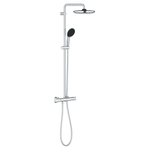 GROHE Vitalio Start 250 Regendoucheset - hoofddouche 25cm - ronde handdouche - 2 straalsoorten - met douchethermostaat - chroom SW1028253