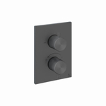 Crosswater 3ONE6 Crossbox Élément de finition - thermostatique - 1 fonction - slate (gunmetal) SW927840