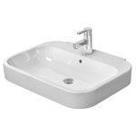 Duravit Happy D.2 Wastafel - met overloop - met 1 kraangat - 65x50cm - wit SW54260