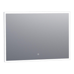 BRAUER Jade Miroir 100x70cm avec éclairage LED réglable et interrupteur tactile Aluminium SW278209