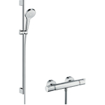 Hansgrohe Combi Croma Select S Vario 0,90m/Ecostat Comfort blanc/chromé 0605335