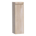BRAUER Joy badkamerkast - 120x35x35cm - 1 deur - greeploos - linksdraaiend - lamellen eiken wit SW392884