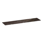 BRAUER Artificial Marble Plan sous vasque - 200x46x2cm - sans trou de robinet - composite - Copper Brown SW957315