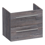 BRAUER Trust wastafelonderkast - 59x39x50cm - ondiep - excl. opbouwgrepen - 2 softclose lades - 1 sifon uitsparing - Driftwood SW1204085