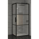 Riho Grid GB201 Cabine de douche -100x100x200cm - noir SW258595