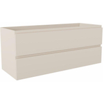 Mondiaz HAY meuble sous lavabo - 120x45x50cm - 2 tiroirs - découpe gauche et droite - softclose - Lin SW1185696