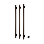 Hotbath &MORE Handdoekradiator - 57x115cm - rond - 3 stangen - verticaal - met schakelaar - tuscan bronze (brons) SW1245817