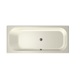 Xenz Aruba Ligbad - 180x80x48 - afvoer Midden - acryl - pergamon SW103116