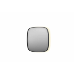 INK SP30 miroir – 100 x 100 cm – LED indirecte tout autour – chauffage de miroir – Metal black brossé (anthracite) SW955884