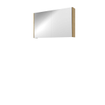 Proline Spiegelkast Xcellent met dubbel gespiegelde deuren, 2 deuren 100x14x60cm Ideal oak SW350572