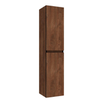 BRAUER Joy Edge armoire de salle de bains - 160x35x35cm - 2 portes - ouverture à gauche ou à droite - sans poignées - Forest Cacao SW522790